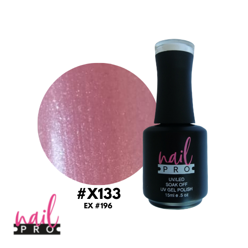 NAIL PRO Esmalte Permanente X133 (ex196) Rosado perlado