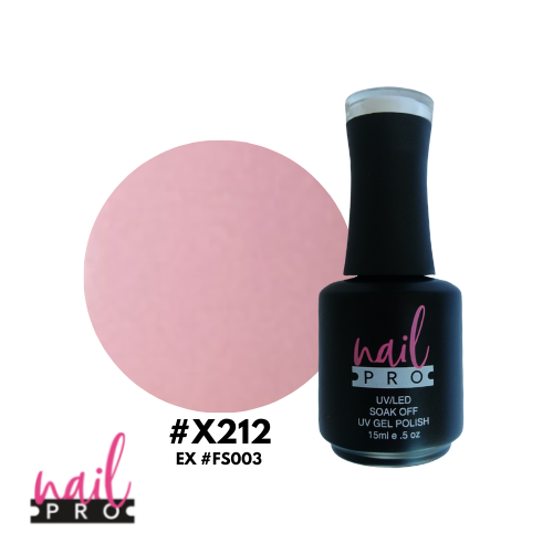 NAIL PRO Esmalte Permanente X212 (exFS003) Rosado Pastel