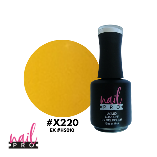 NAIL PRO Esmalte Permanente X220 (exHS010) Amarillo anaranjado