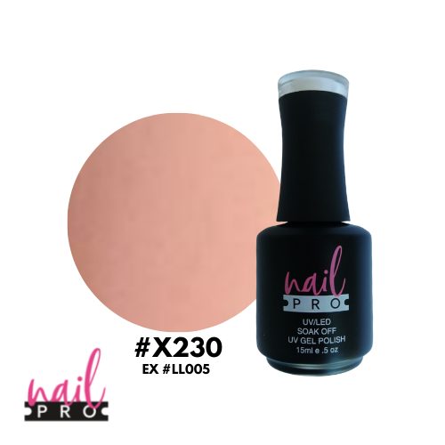 NAIL PRO Esmalte Permanente X230 (exLL005) Color piel Rosa