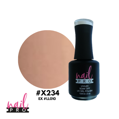 NAIL PRO Esmalte Permanente X234 (exLL010) Color piel damasco