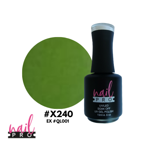 NAIL PRO Esmalte Permanente X240 (exQL001) Verde Manzana