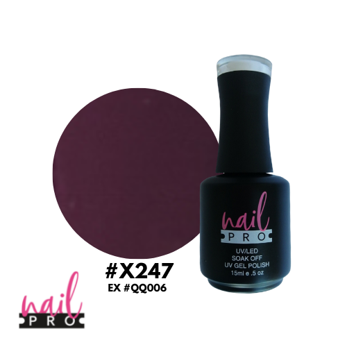 NAIL PRO Esmalte Permanente X247 (exQQ006) Morado Uva