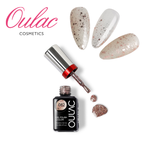 OULAC MASTER Esmalte Permanente DS082  Glitter Rosado