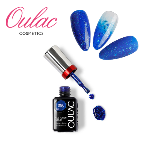 OULAC MASTER Esmalte Permanente DS096 Glitter Azul