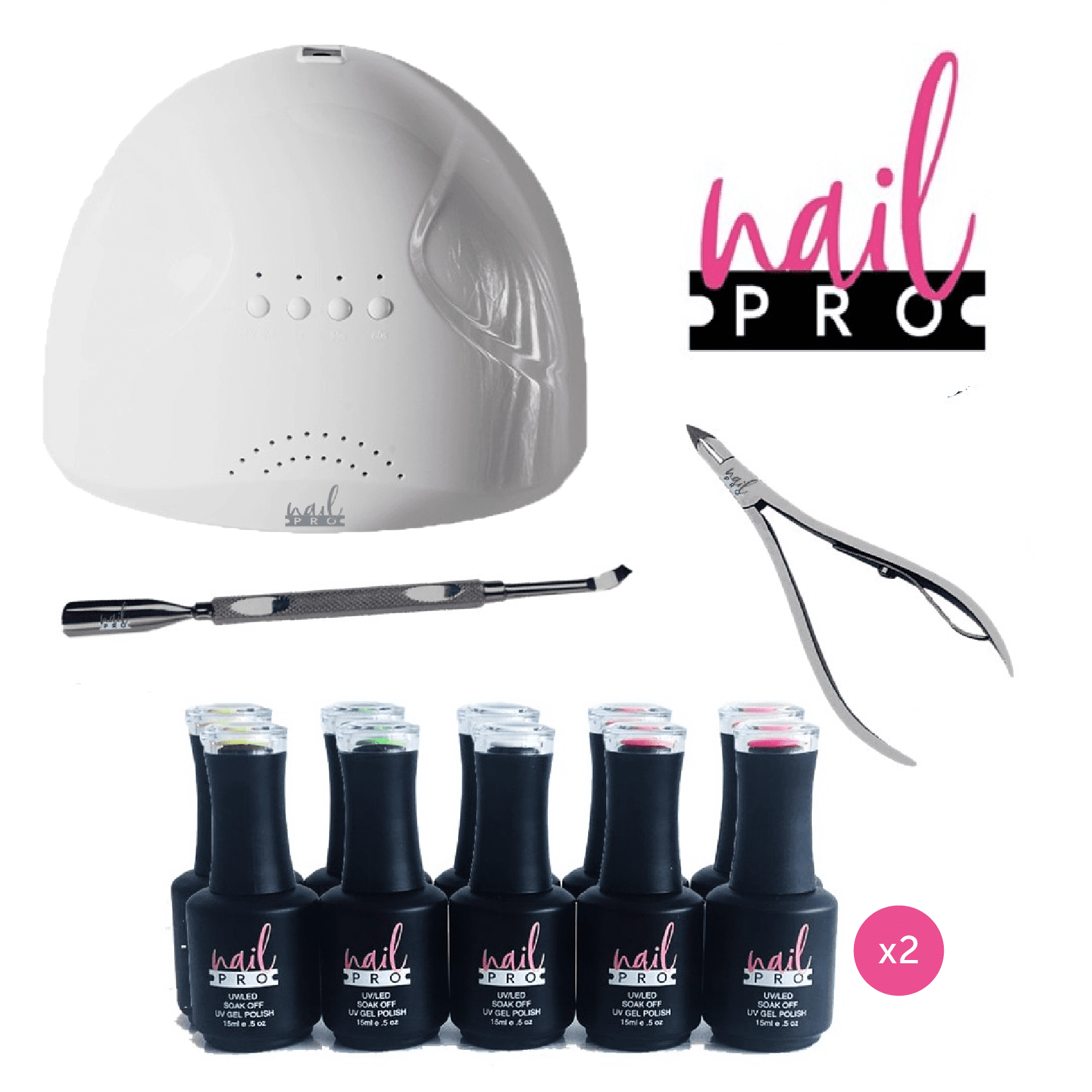 NailOutlet PACK HERRAMIENTAS 20 COLORES NAIL PRO 2.0 Productos para