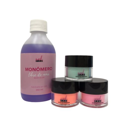 Kit Mini Acrílico Nail Pro